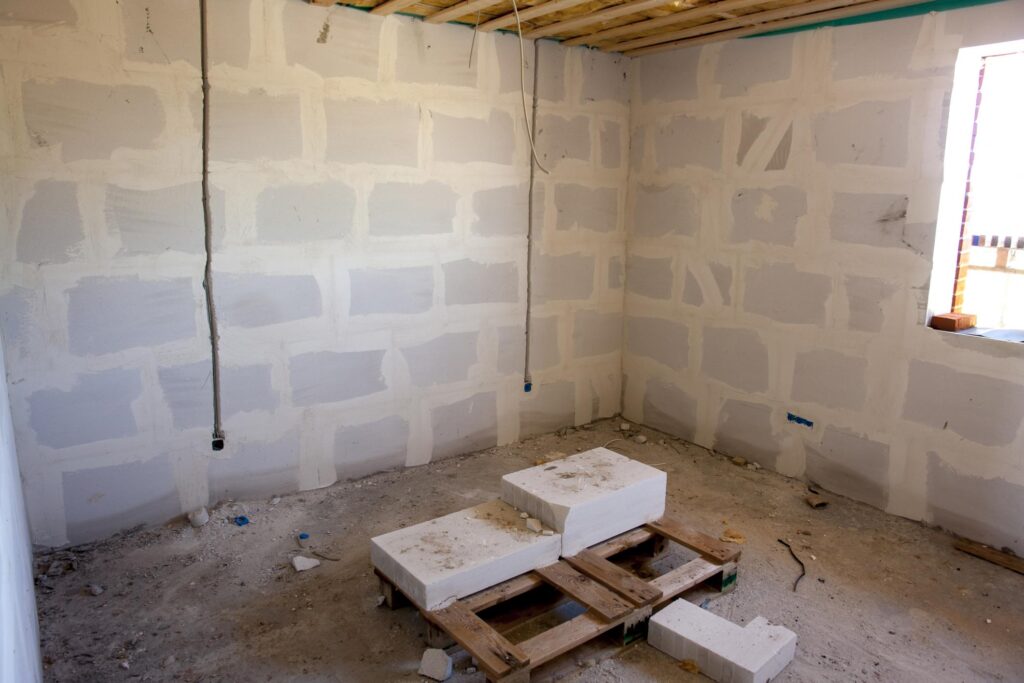 a room being renovated